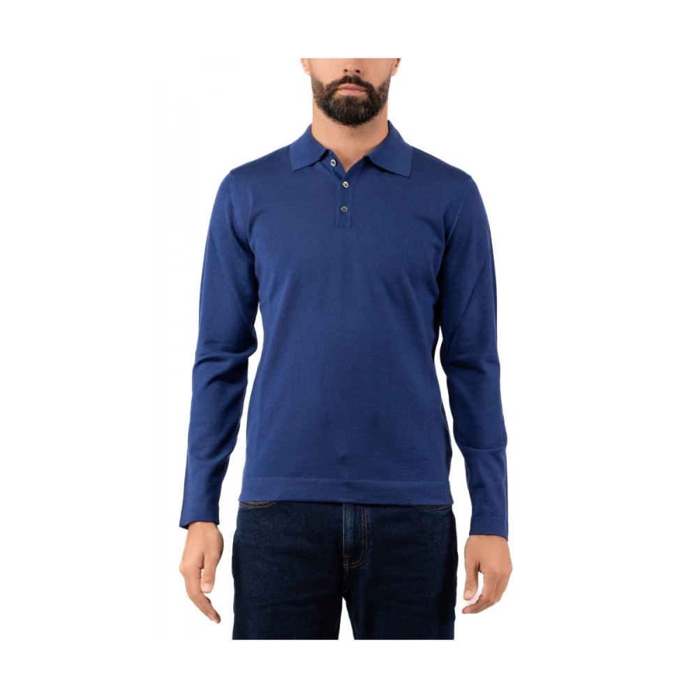 Hindustrie Heren Polo Shirt Blue Heren