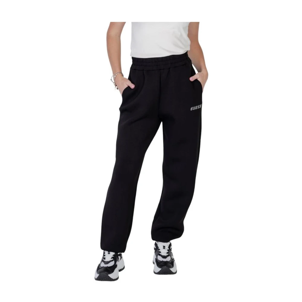 Guess Donna Nero Pantaloni Da Jogging Cecilia Scuba - Immagine 3