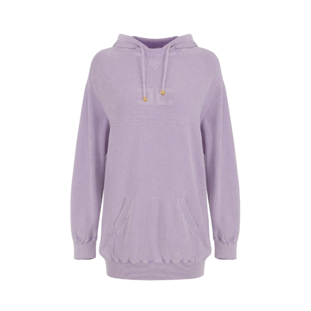 Elisabetta Franchi Korte jurk Purple Dames