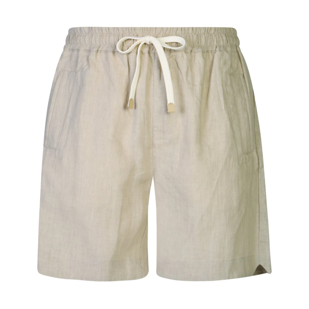 Eleventy Men's Beige Casual Shorts, W38, Bermuda Athletic