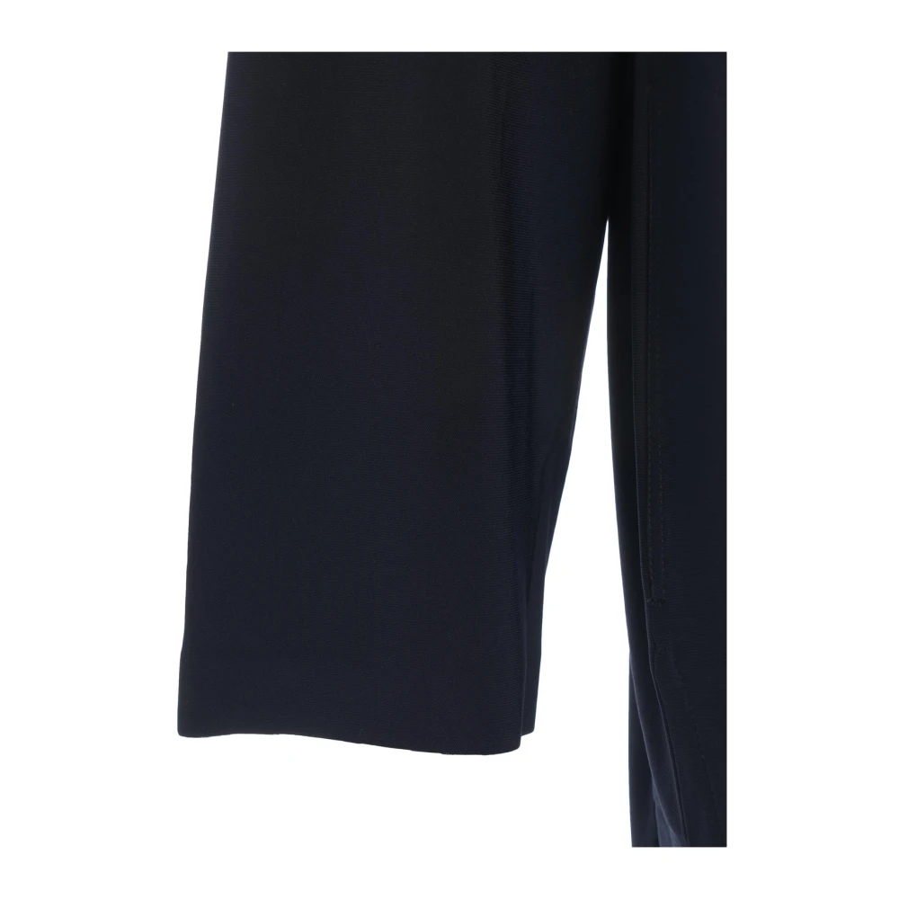 Norma Kamali Blauwe Jas met Klittenbandsluiting Blue Dames