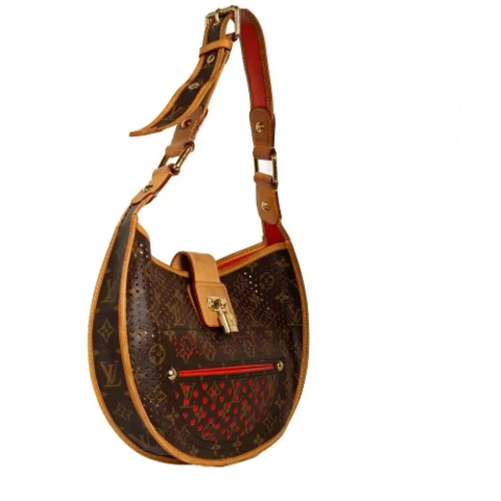 Louis Vuitton Vintage Pre-owned Suede louis-vuitton-bags Brown Dames