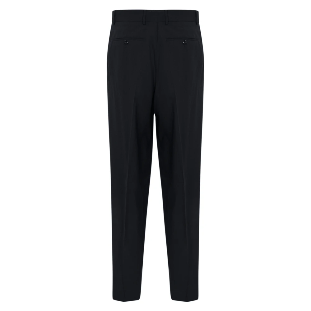 PT Torino Blauwe wollen broek reguliere pasvorm Blue Heren