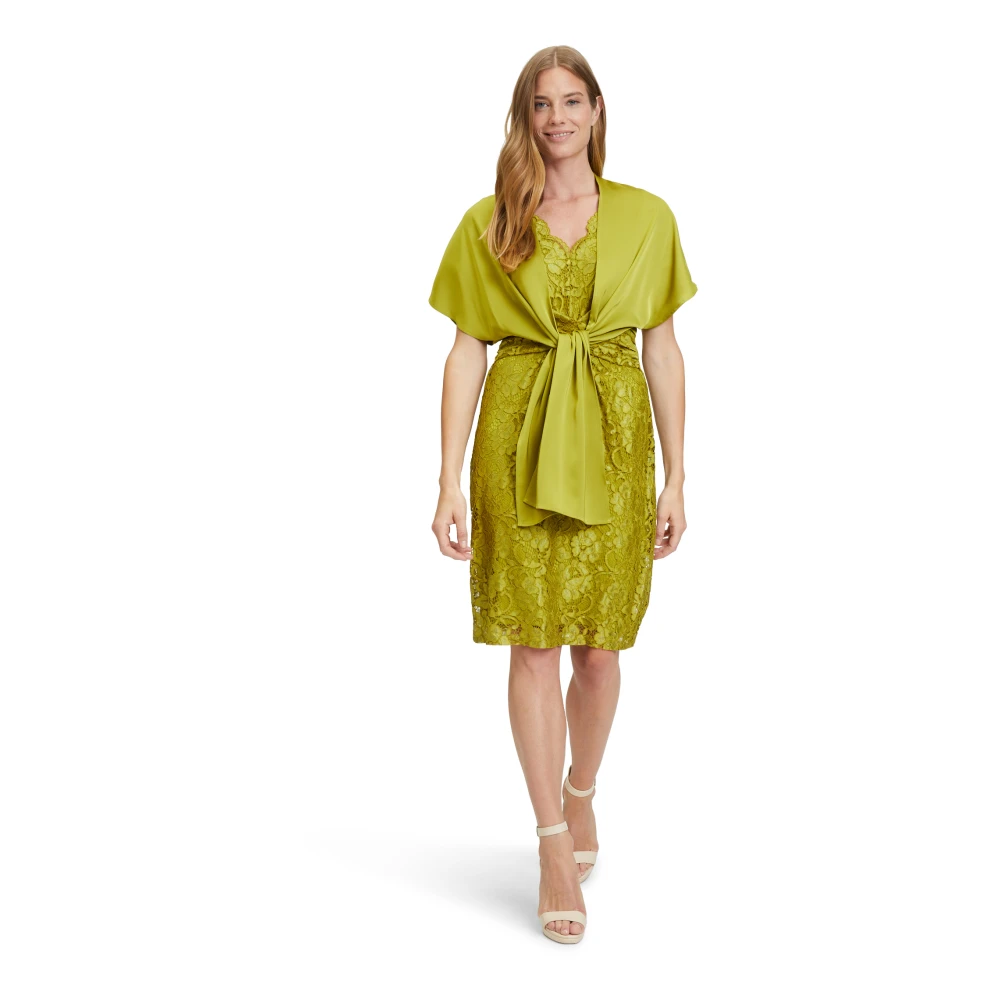 Vera Mont Effen kleur sjaal Green Dames