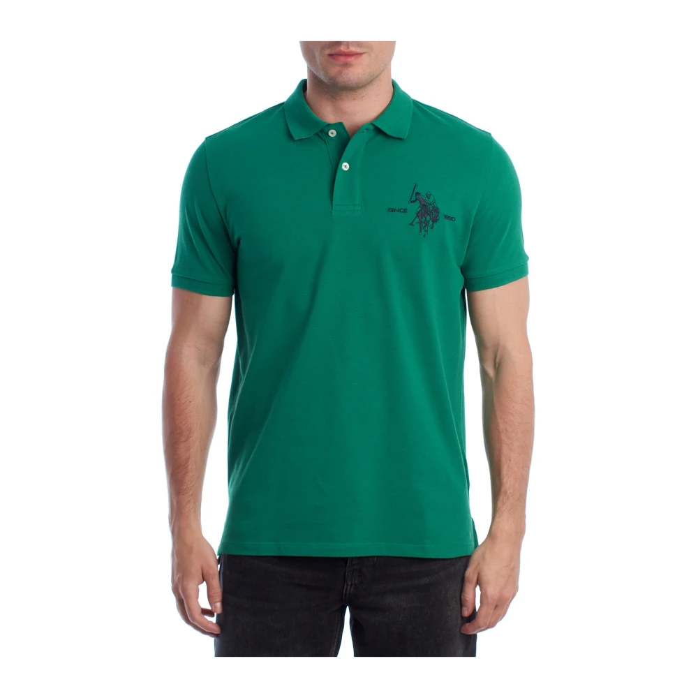 U.s. Polo Assn. Men's Green Sporty Heritage Polo Shirt