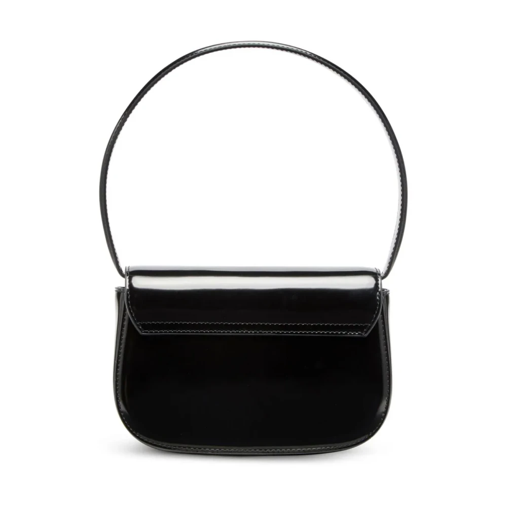 Diesel Zwarte Leren Crossbody Tas Black Dames