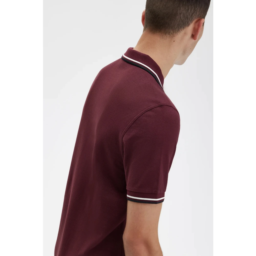 Fred Perry Polo Shirts Red Heren