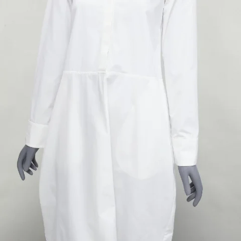Jil Sander Pre-owned Cotton dresses White Dames