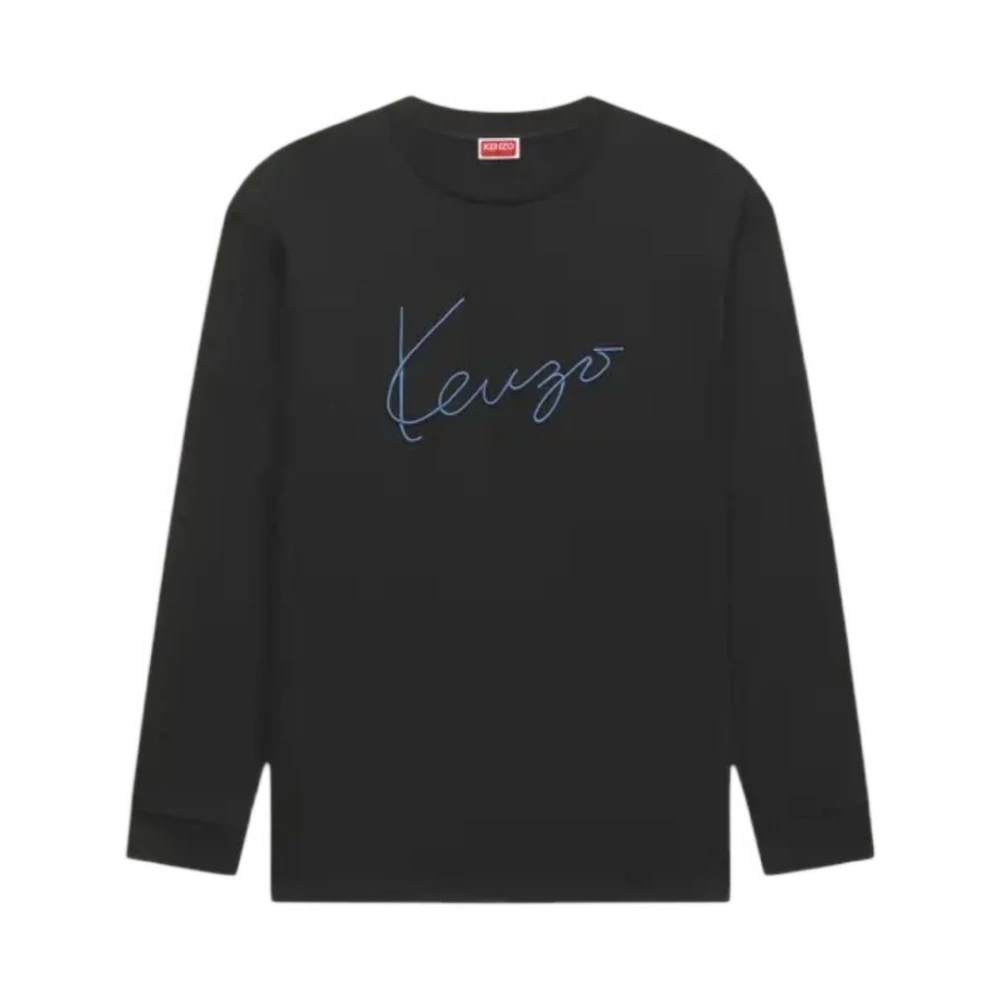 Kenzo Black Long Sleeve T-Shirts, Male, Xl, T-Shirts And Polos