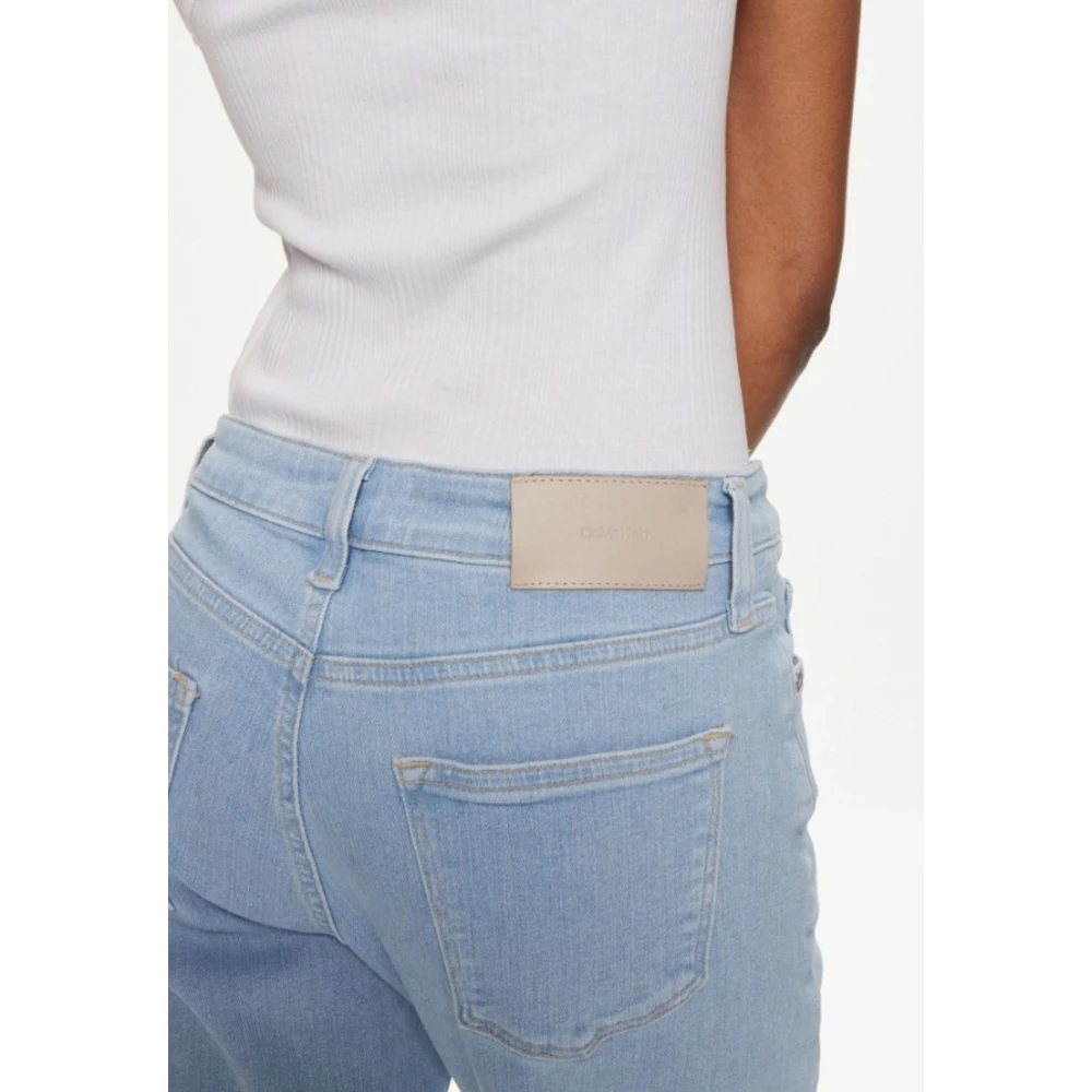 Calvin Klein Slim Ankle Jeans in Lichtblauw Blue Dames