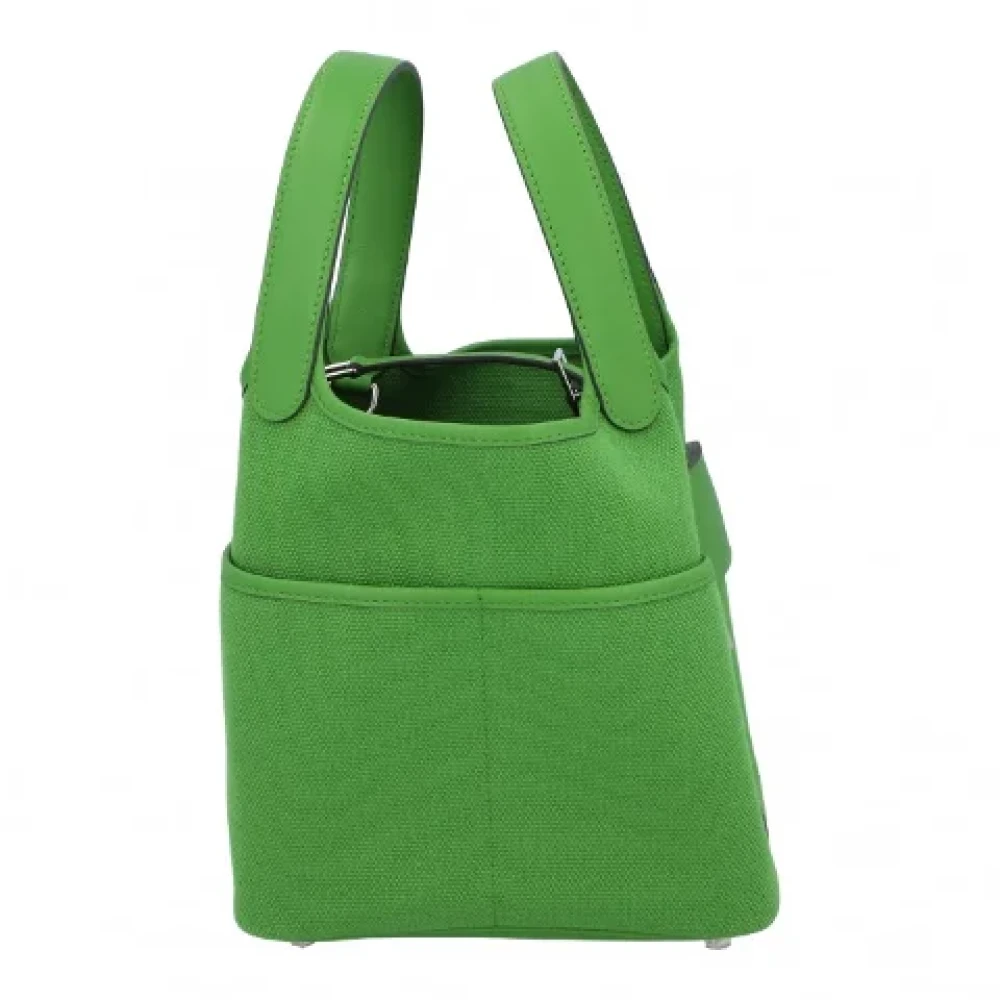 Hermès Vintage Pre-owned Leather handbags Green Dames