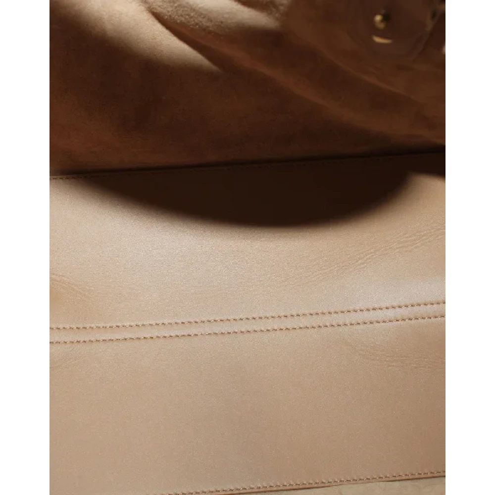 Dior Vintage Pre-owned Leather handbags Brown Dames