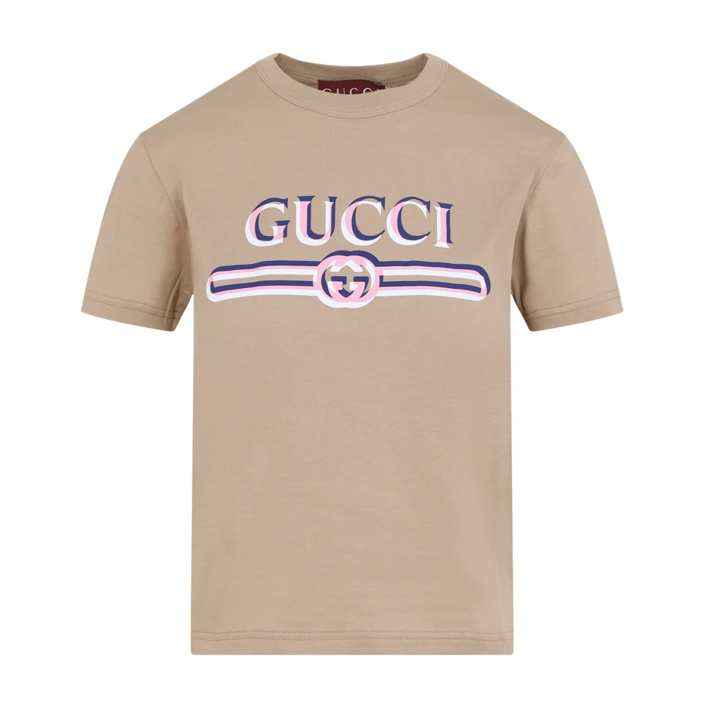 Gucci Elegant Nude & Neutrals T-Shirt Beige Dames