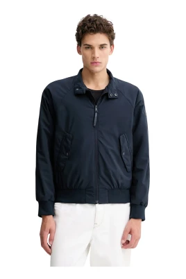 Rib Trim Collar Jacket