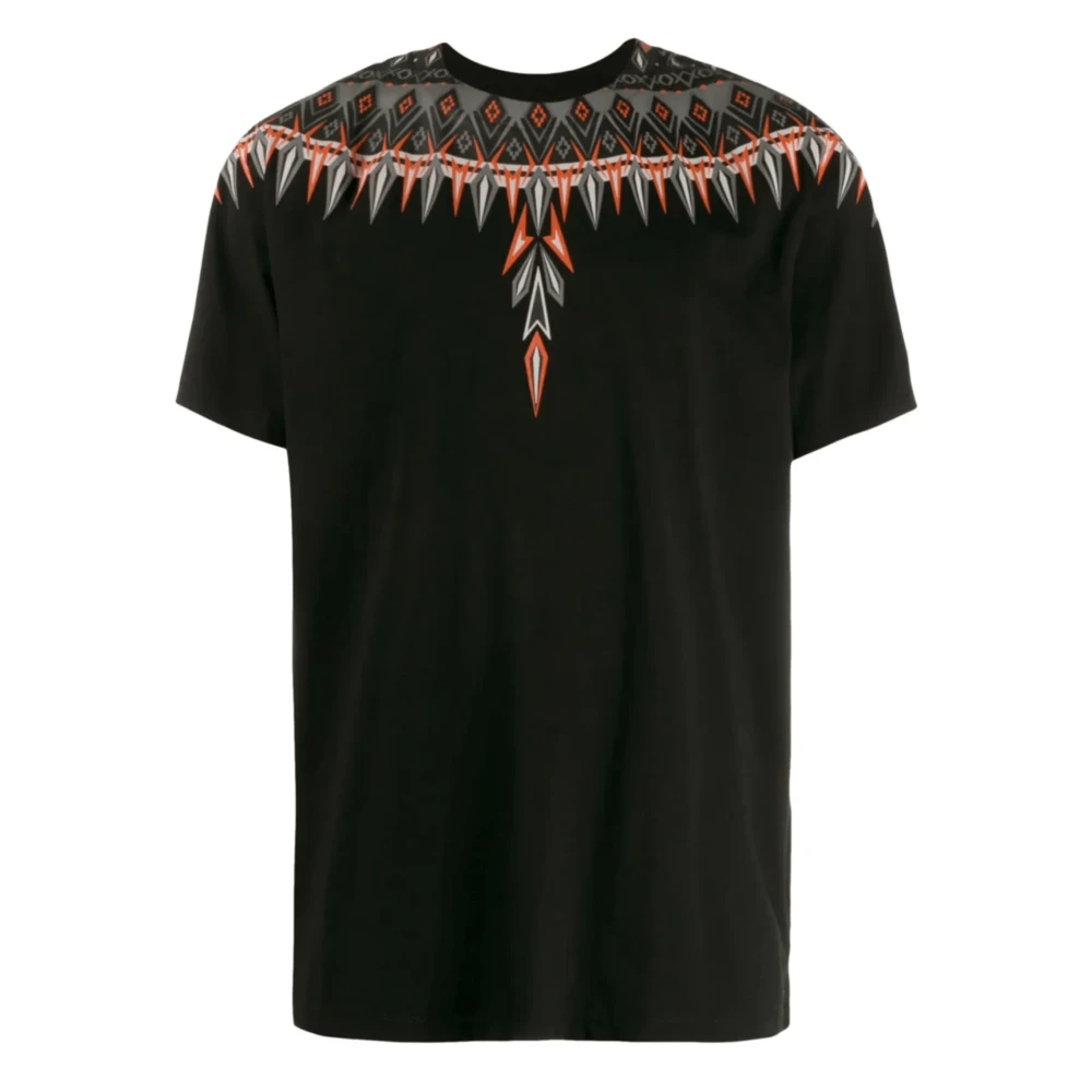 Marcelo Burlon Wings Print Zwart T-shirt Black Heren