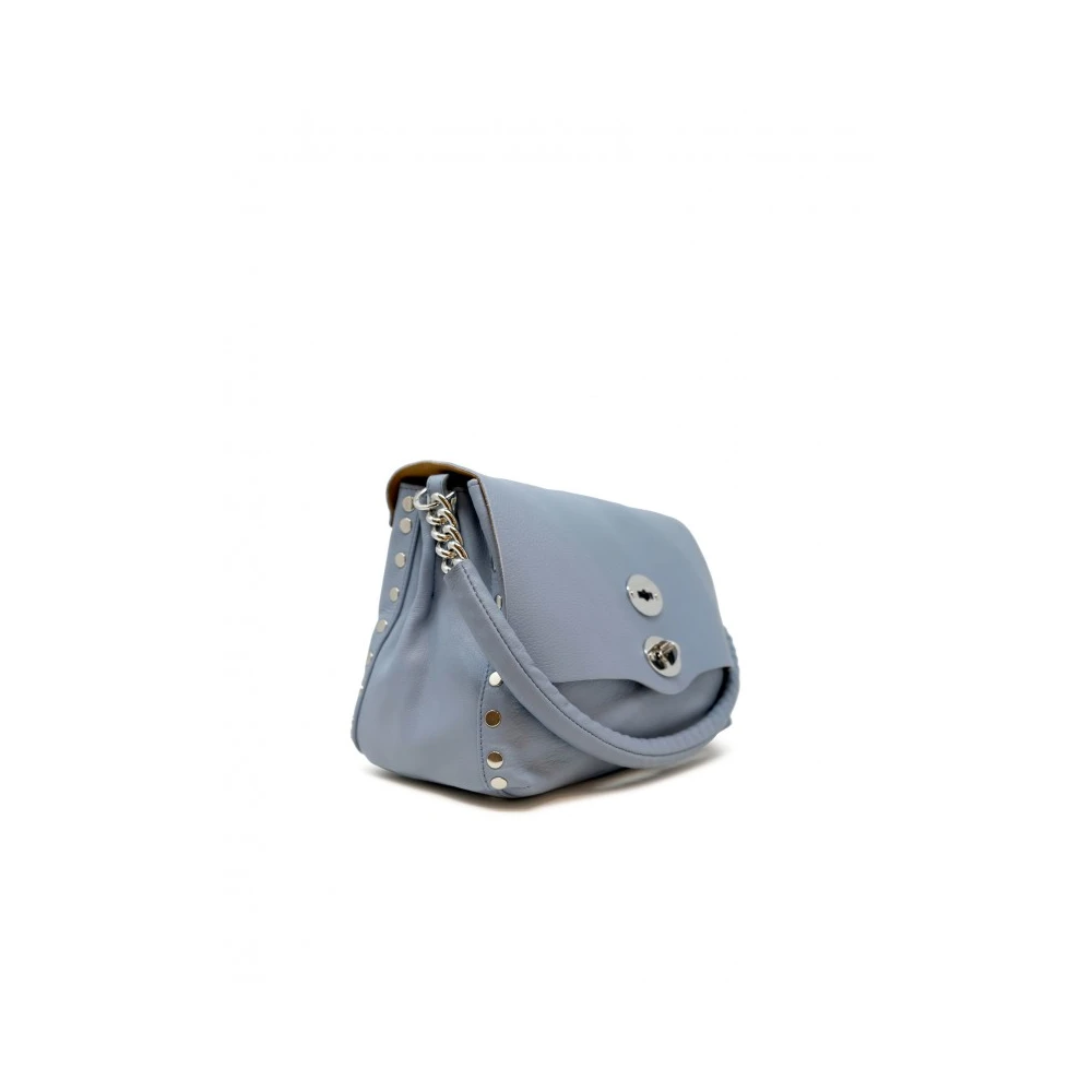 Zanellato Blauwe Schoudertas Elegant en Functioneel Blue Dames