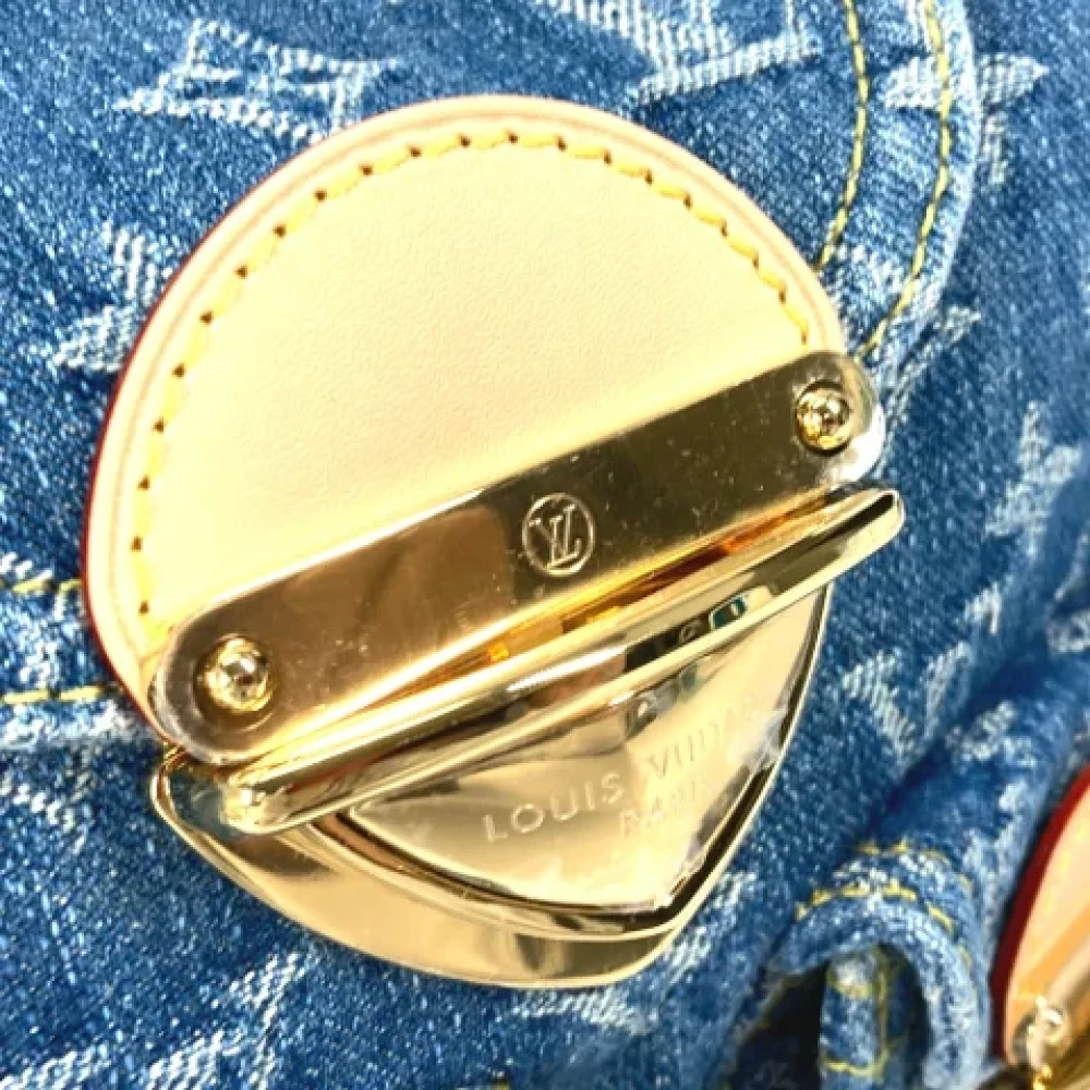 Louis Vuitton Vintage Pre-owned Denim louis-vuitton-bags Blue Dames