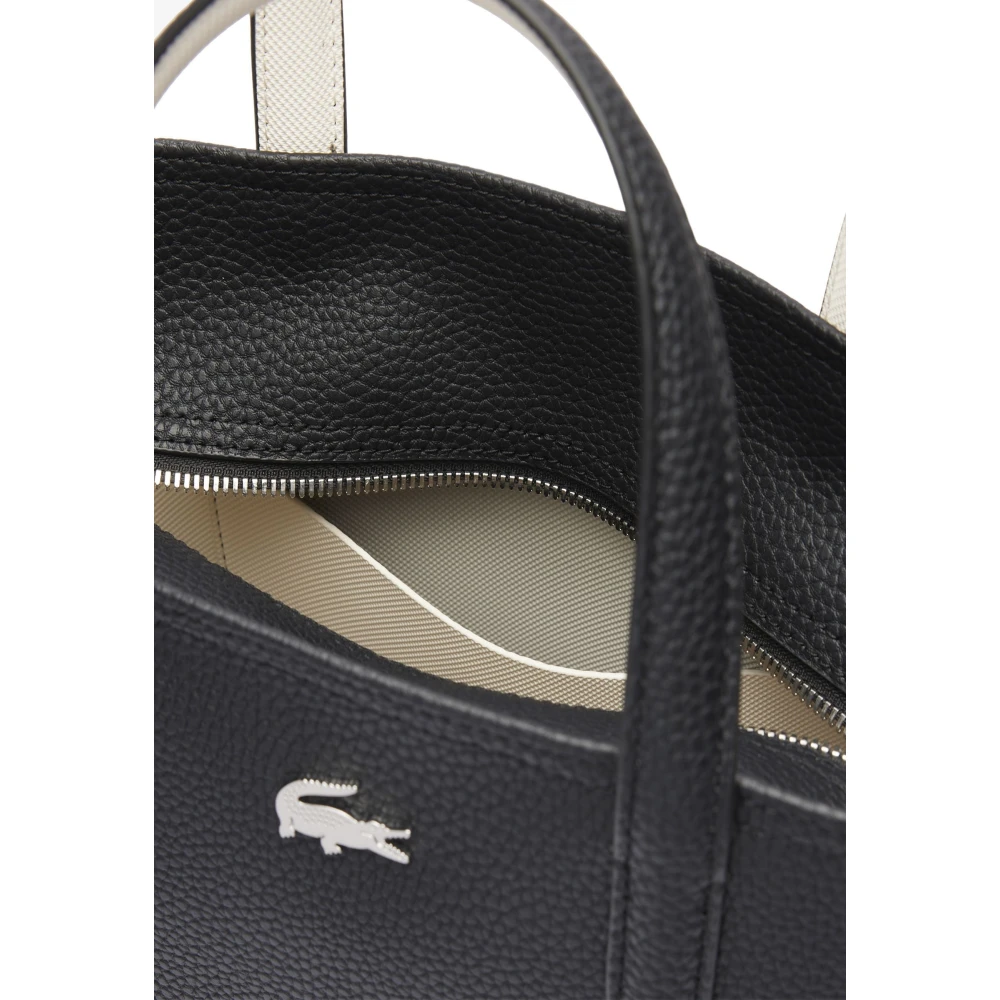 Lacoste Dubbelzijdige Tote Tas Black Dames