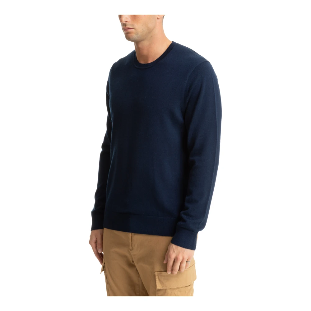 Michael Kors Simpele trui met logo borduursels Blue Heren
