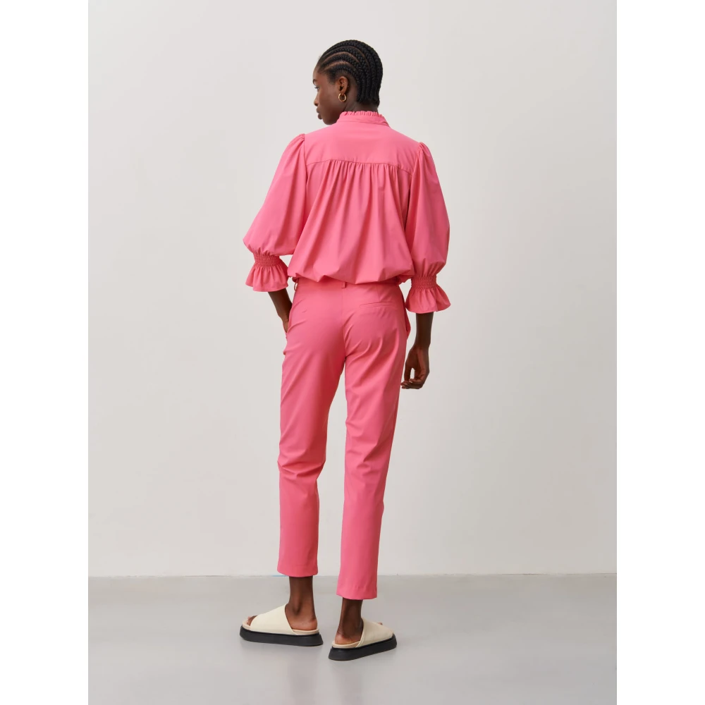Jane Lushka Stijlvolle Olivia Blouse in Roze Pink Dames