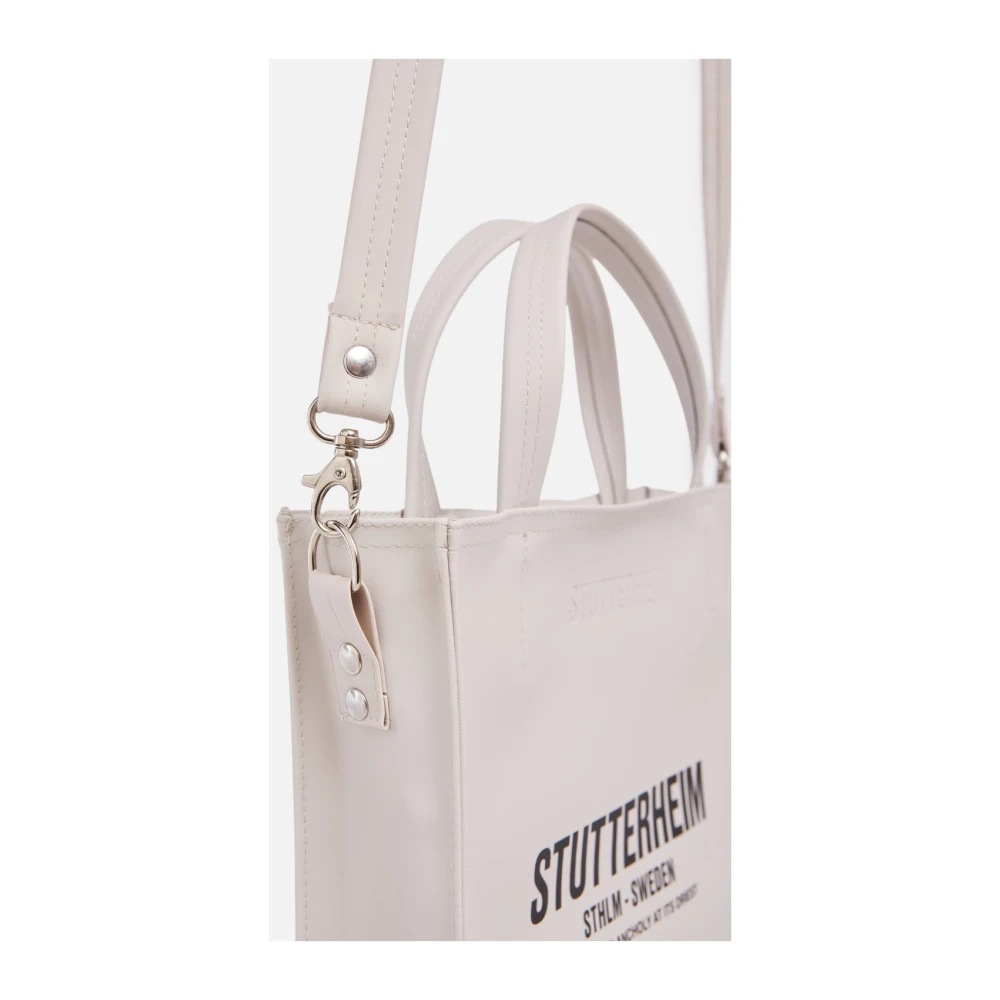 Stutterheim Slanke Waterdichte Tote Tas Beige Dames