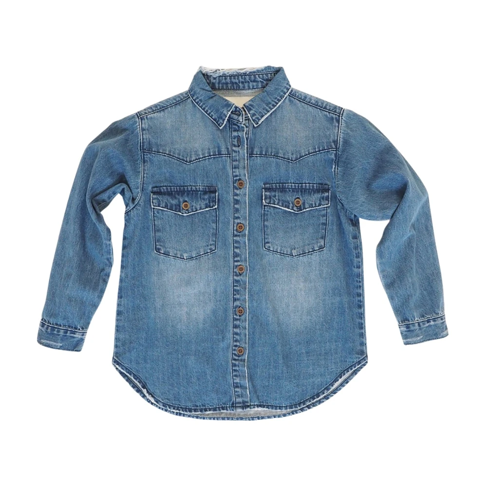 One Teaspoon Denim Skjorta Ranch Barn Mode Blue, Flicka