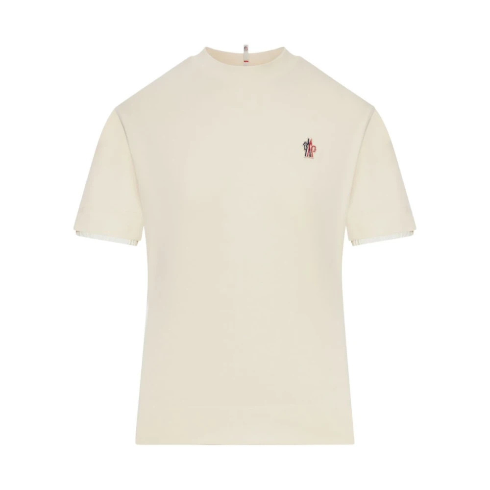 Moncler Women's Beige T-Shirts, M, T-Shirt