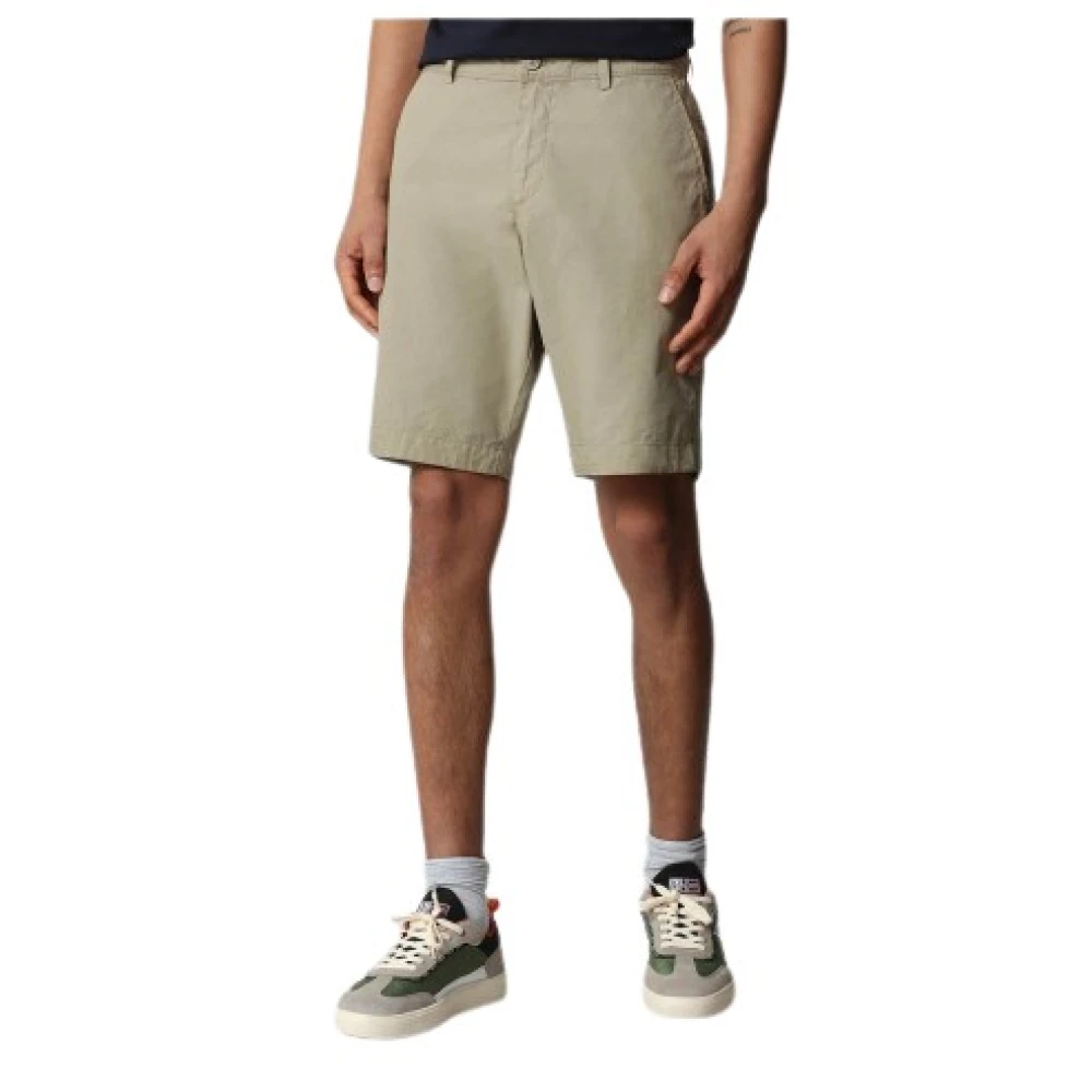Napapijri Katoenen Bermuda Shorts voor Heren Beige Heren