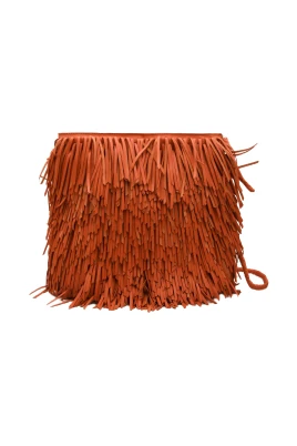 Orange Fringe Hobo Väska