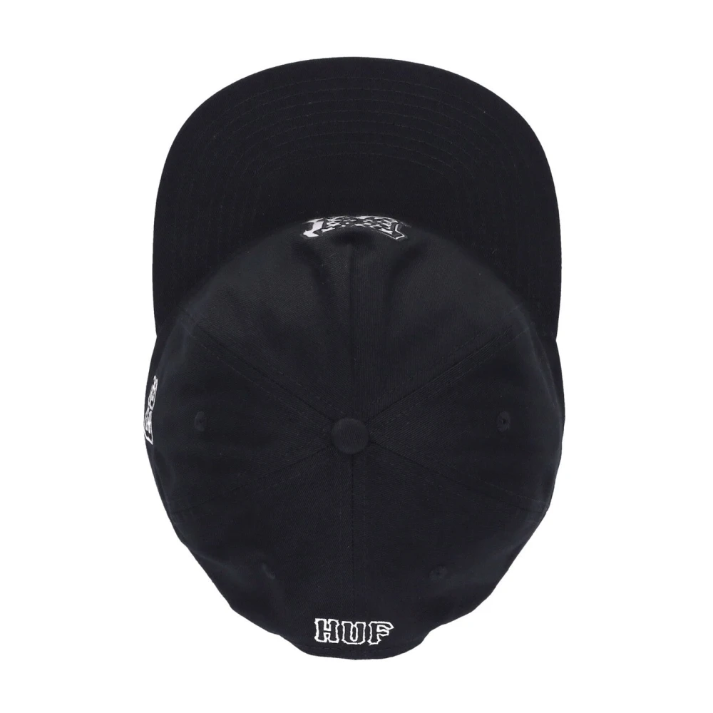 HUF Platte klep pet zwart katoen Black Heren