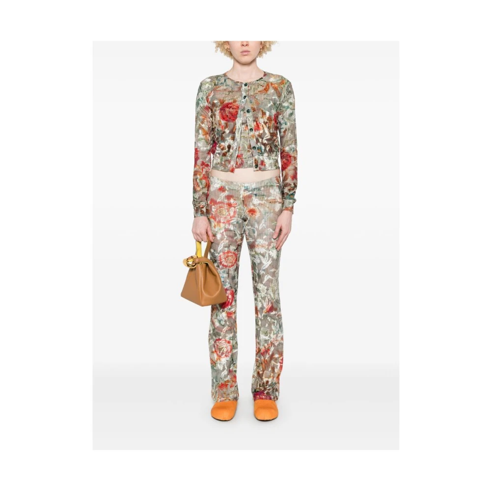 Siedrés Mosgroene Knopen Trui Multicolor Dames