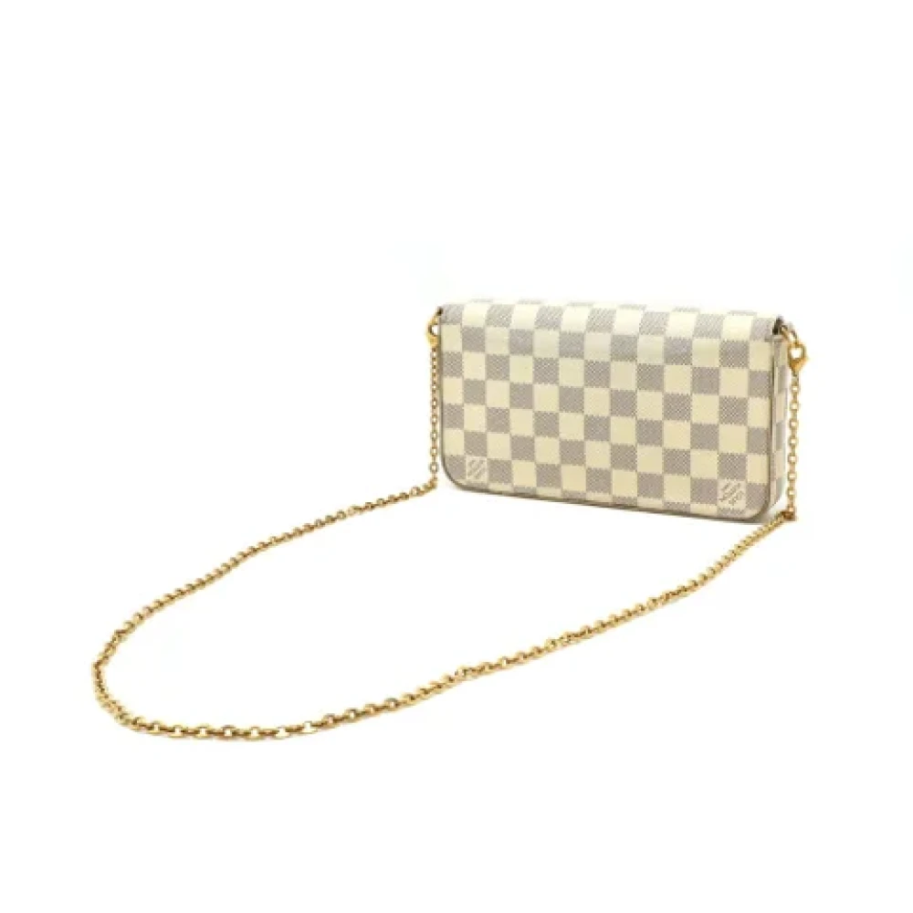 Louis Vuitton Vintage Pre-owned Plastic shoulder-bags Beige Dames