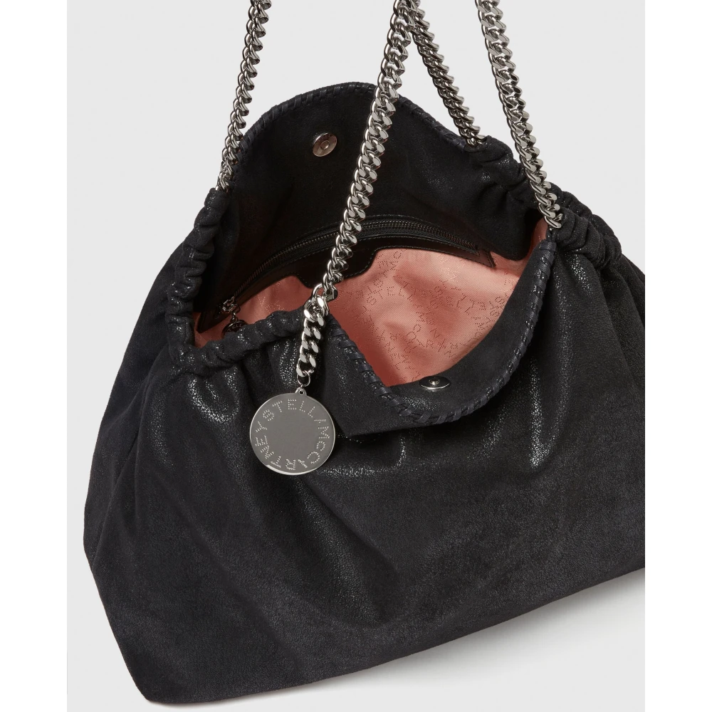 Stella Mccartney Zwarte Eco Shaggy Deer Schoudertas Black Dames