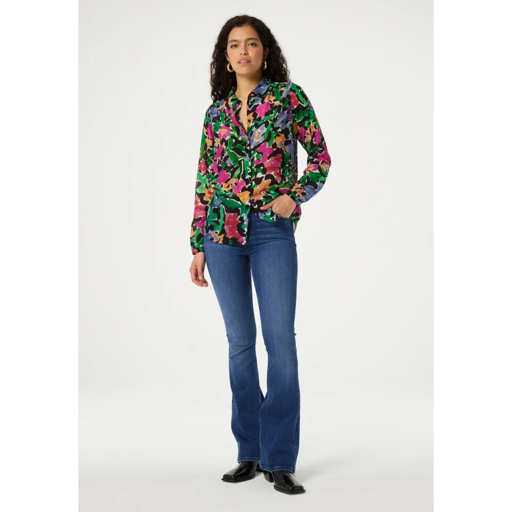 Fabienne Chapot Bloemenprint Lange Mouw Blouse Multicolor Dames