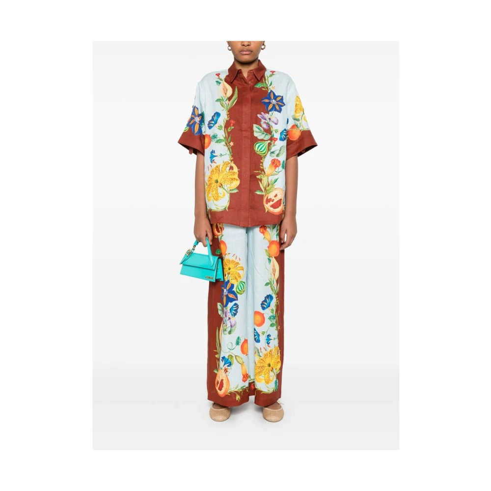 Alemais Blauwe Knoopsluiting Bewuste Jurk Multicolor Dames