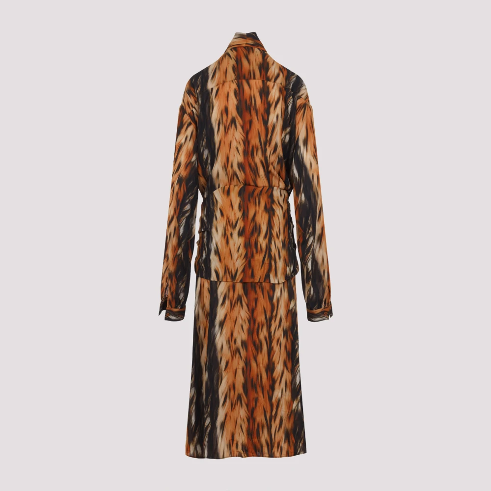 Balenciaga Bruine Jurk voor Vrouwen Multicolor Dames
