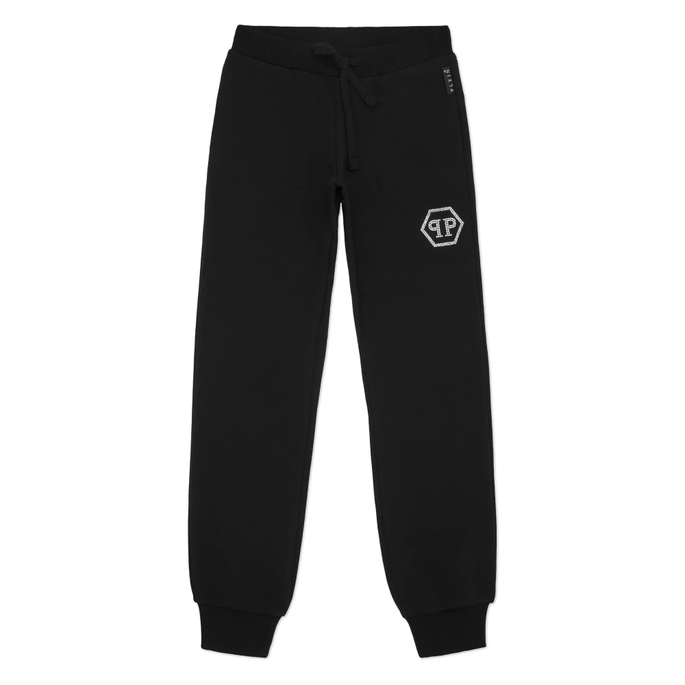 Philipp Plein Girls Black Sweatpants, 14 Y, Jogging Trousers