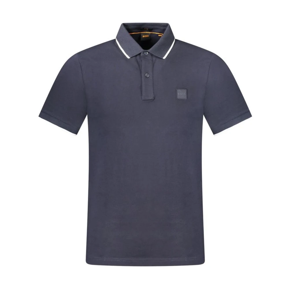 Hugo Boss Klassiek Blauw Katoenen Poloshirt Heren Blue Heren
