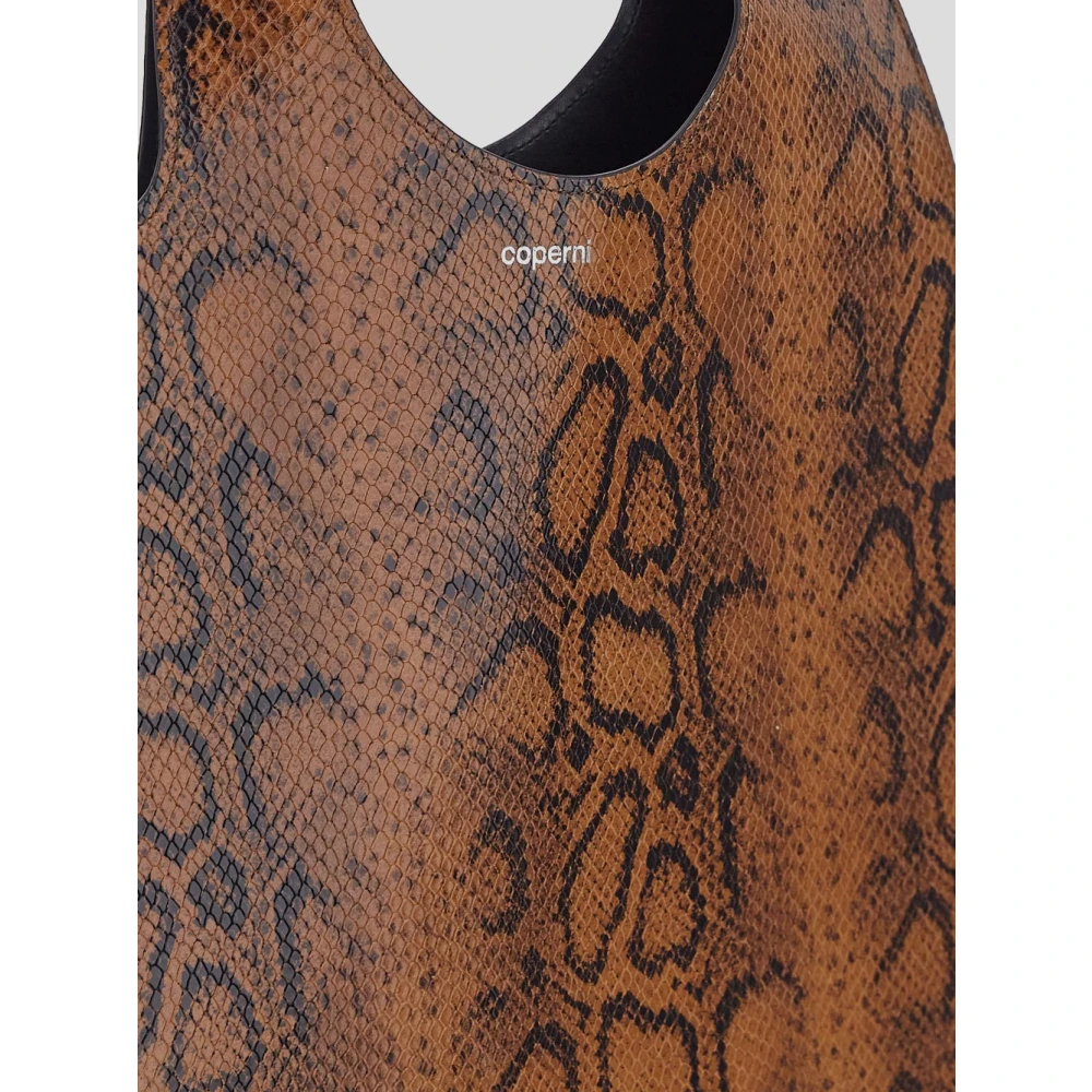 Coperni Hart Leren Tote Tas Brown Dames