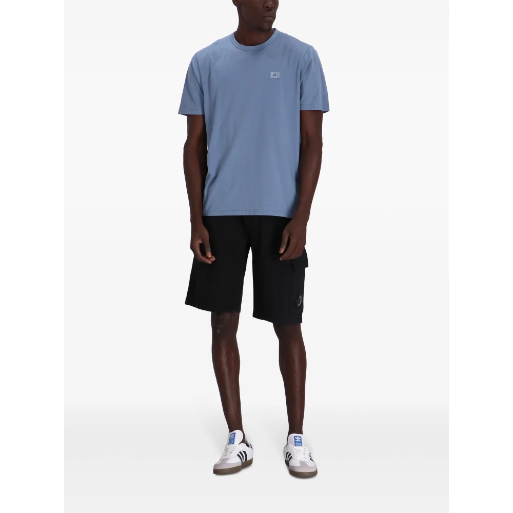 C.P. Company Zwarte Fleece Cargo Shorts Black Heren