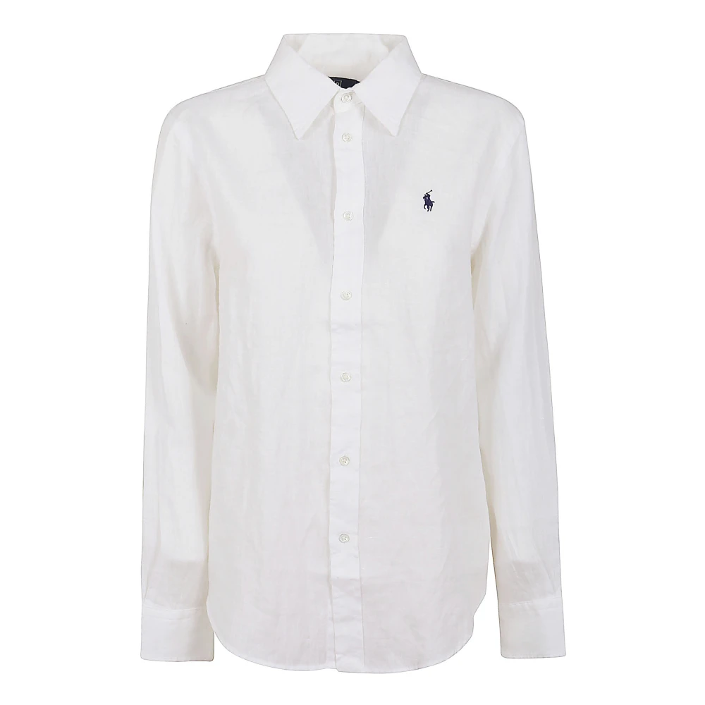 Ralph Lauren Overhemd met knoopsluiting White Dames