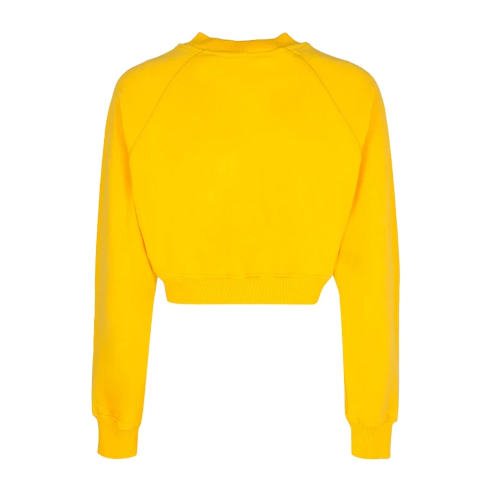 Casablanca Geborduurde Tennis Club Sweatshirt Yellow Dames