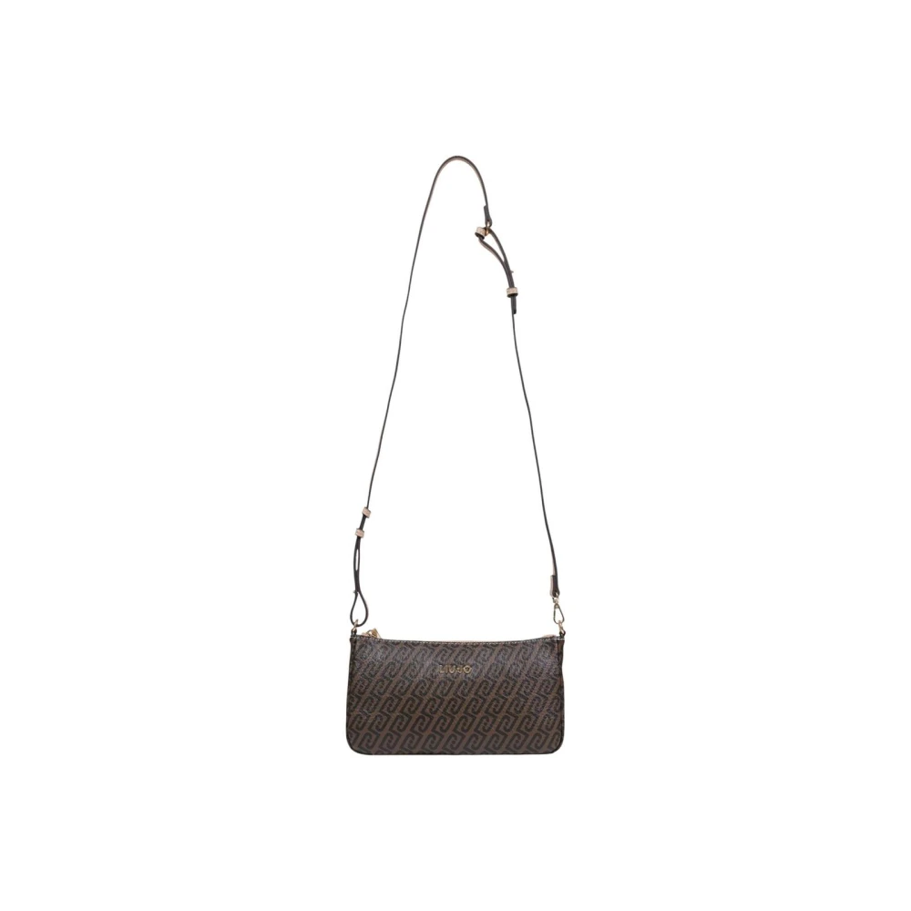 Liu Jo Women's Brown Zip Fastening Bag With Inside Pocket