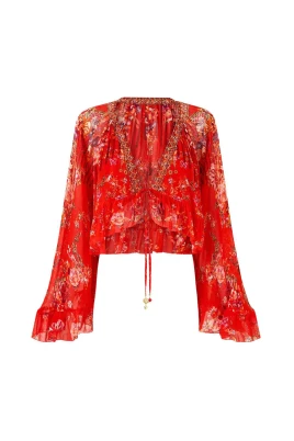 Crop Ruffle Top