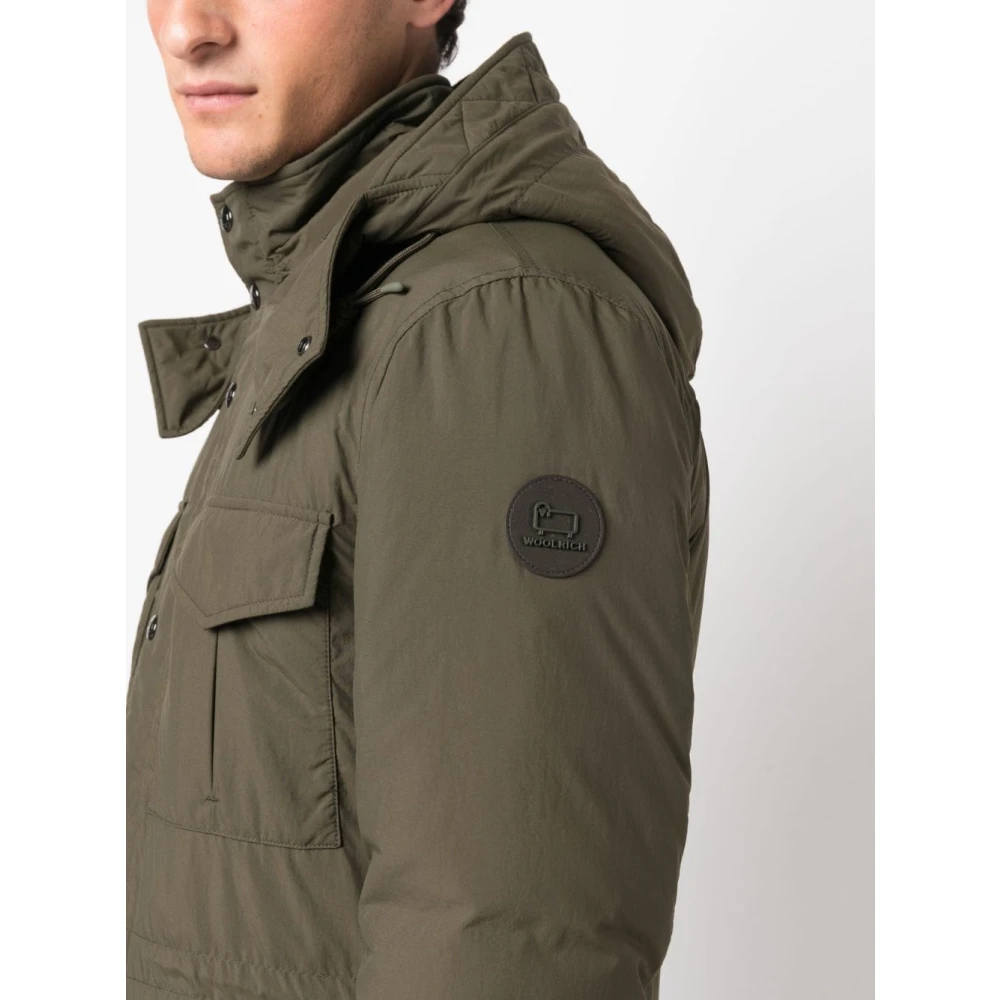 Woolrich Groene Parka Aw23 Blijf warm en stijlvol Green Heren