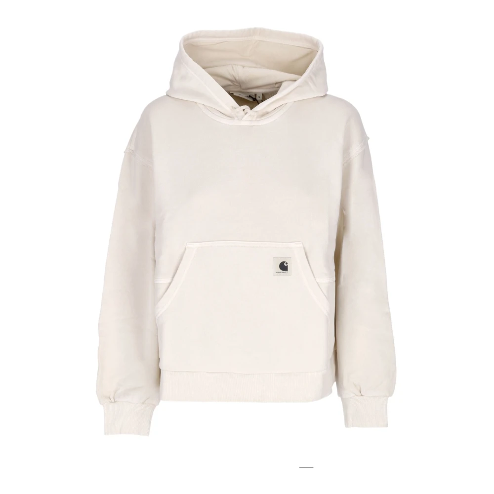 Carhartt WIP Lichte Hoodie Tacoma Natuurlijk Geverfd White Dames