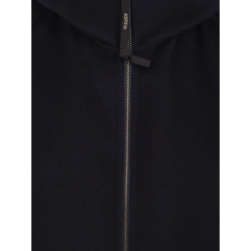 Aspesi Parka Jas Black Heren