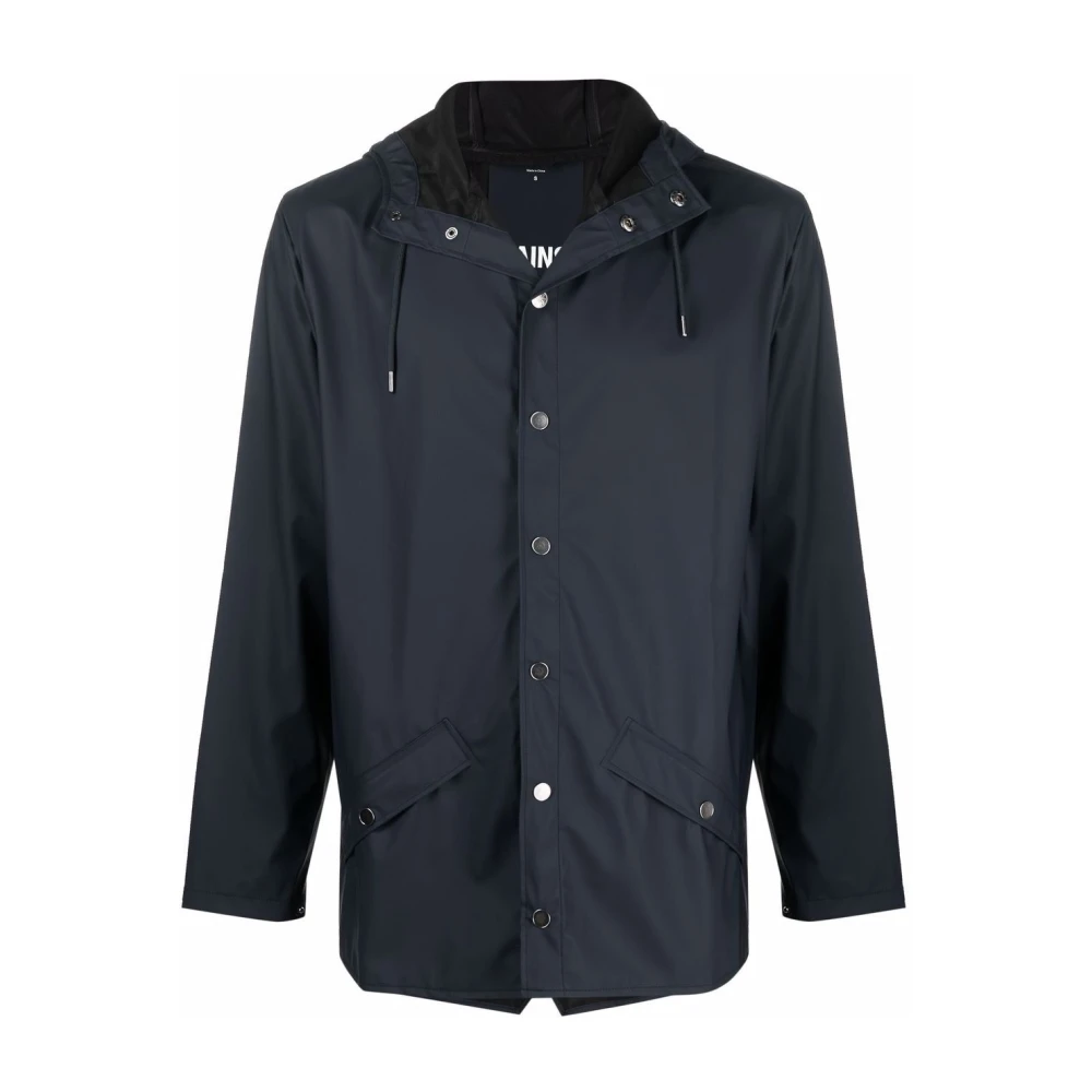 Rains Donkerblauwe Hooded Bomberjack Blue Heren
