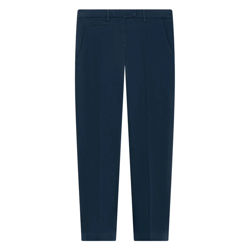 Dondup Kvinno Blå Byxor Dam, W30, Bomull, Perfect Slim-Fit Byxor
