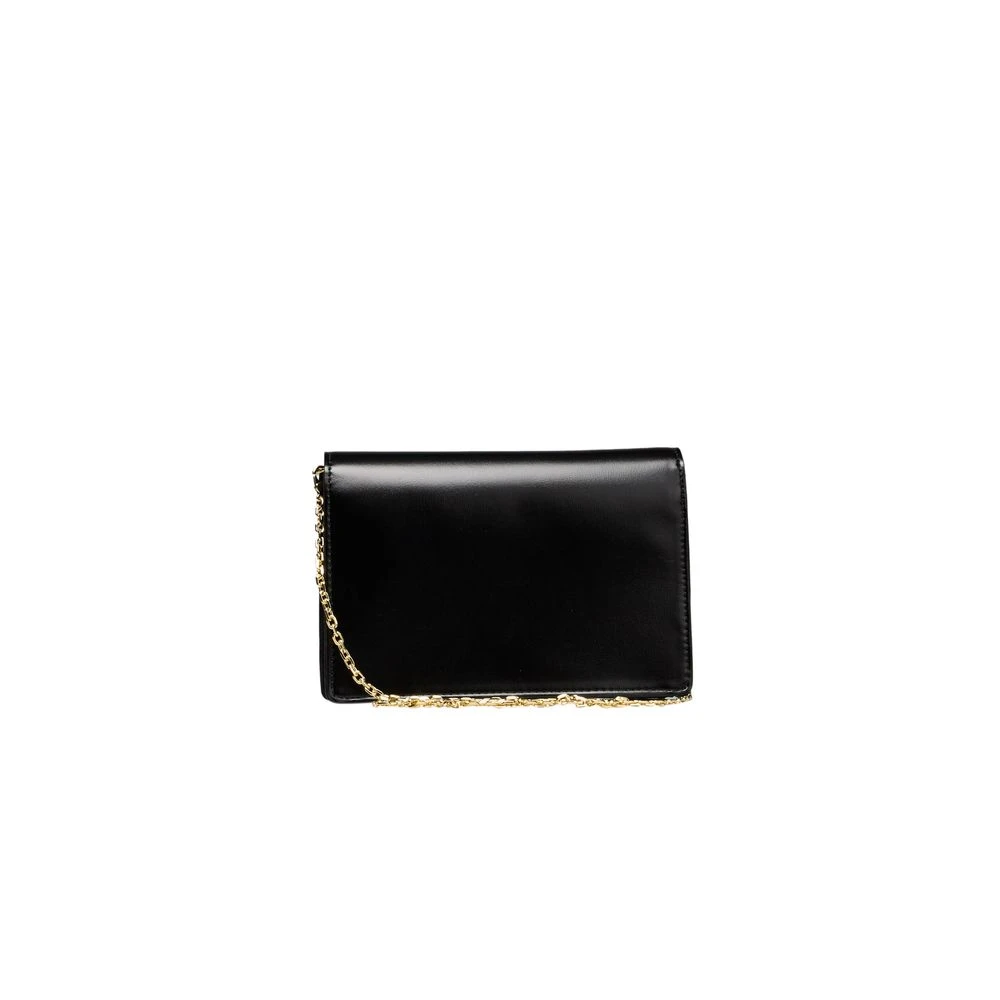 Love Moschino Zwarte Crossbody Tas met Ketting Black Dames
